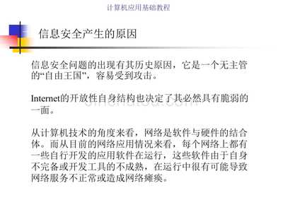 计算机应用基础-3信息安全